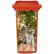 Stone Gargoyle Wheelie Bin Sticker Panel